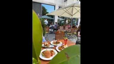 Der Biergarten direkt am Alten Schloss Stuttgart