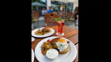 Der Biergarten direkt am Alten Schloss Stuttgart